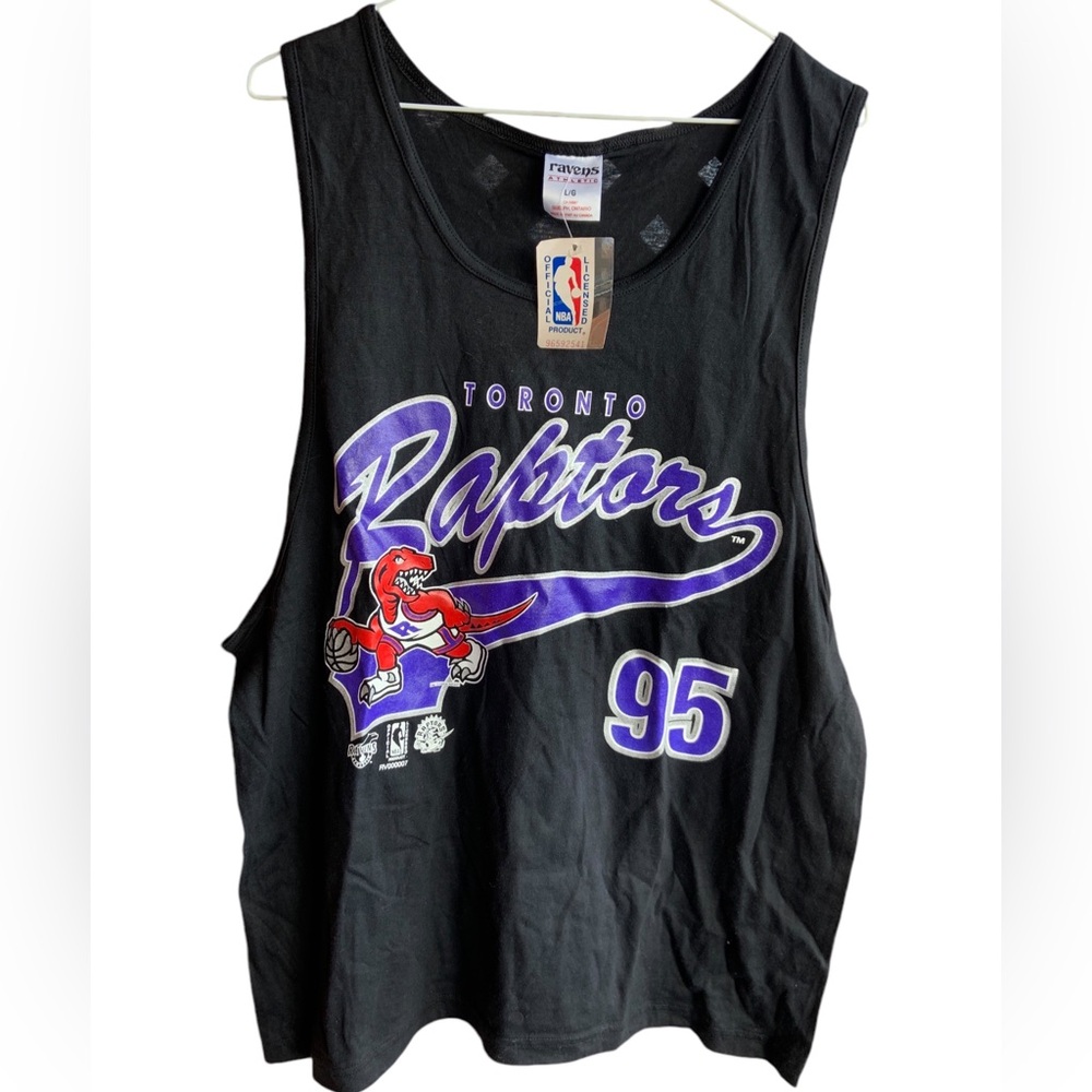 NEW Vintage Toronto Raptors 1994 Ravens Knit NBA Tank Top Size Large #95